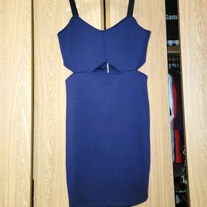 H&M Divided Cutout Purple Bodycon Dress